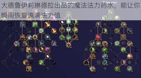 大德鲁伊莉琳德拉出品的魔法法力药水,能让你瞬间恢复满满法力值